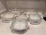 CorningWare Cornflower Blue Casserole Dishes with Lids - Image 1