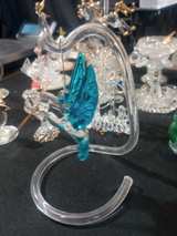 Hand Blown Glass Hummingbird Figurine with Stand - Image 6