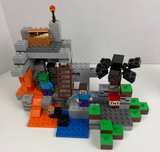 LEGO Minecraft Retired Set Lot 21113 The Cave & 21166 Abandoned Mine Steve Zombi - Image 6