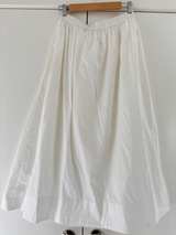 AERE White Cotton Maxi Skirt. Size 8  - Image 3