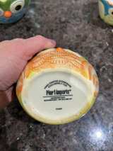 Pier One Owl Shaped Ceramic Measuring Cups and Spoon Holder  - Image 5