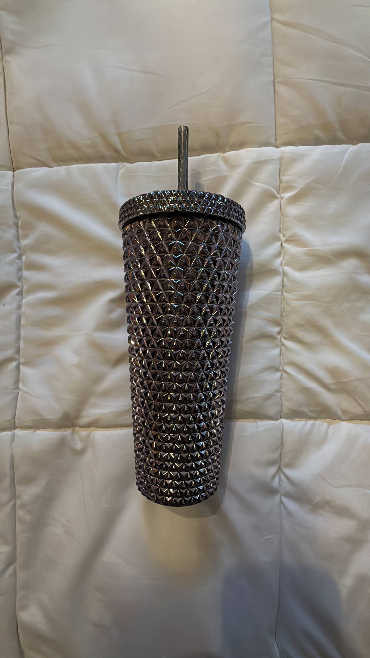 Dark Purple Studded Tumbler