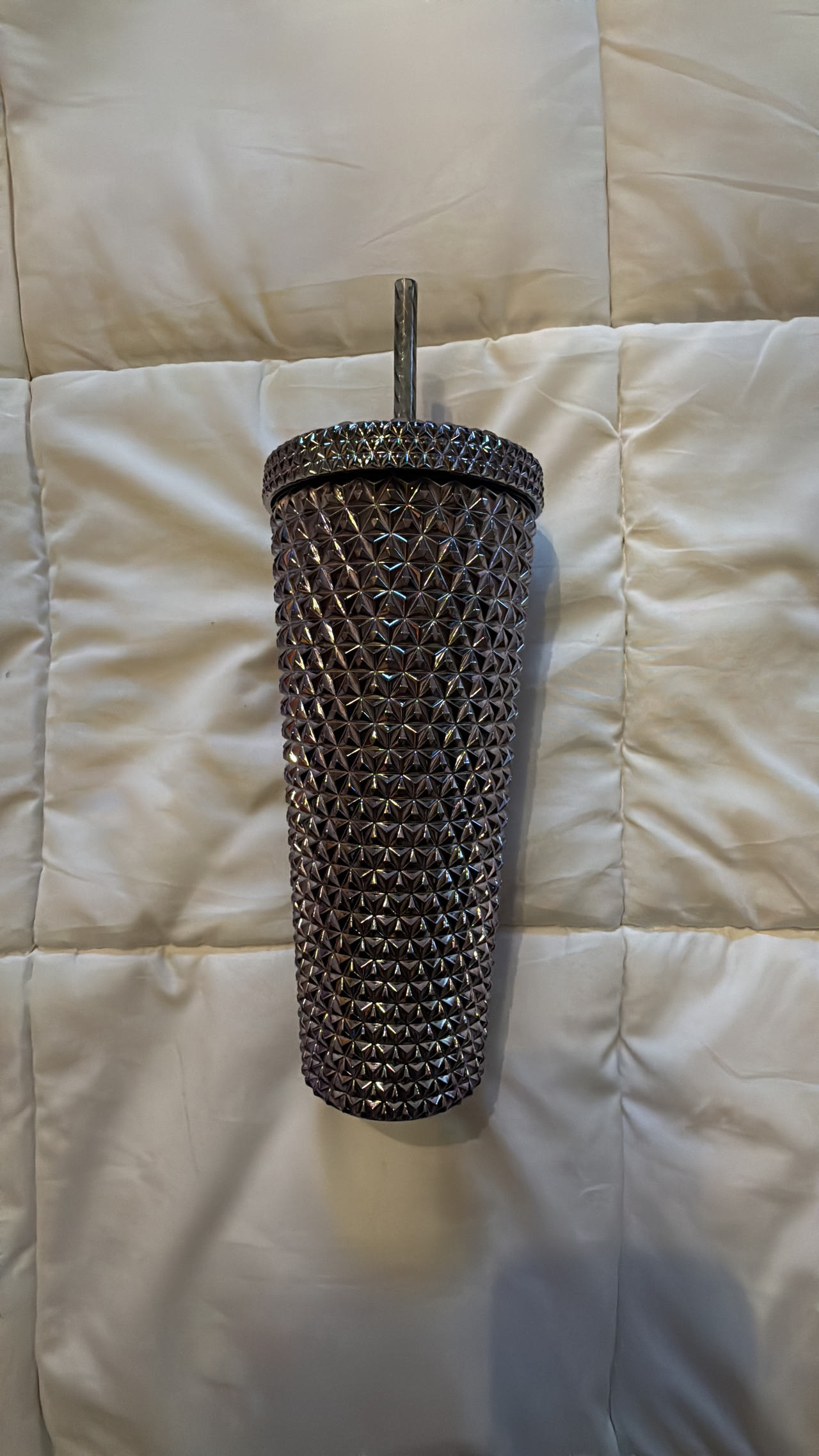 Dark Purple Studded Tumbler