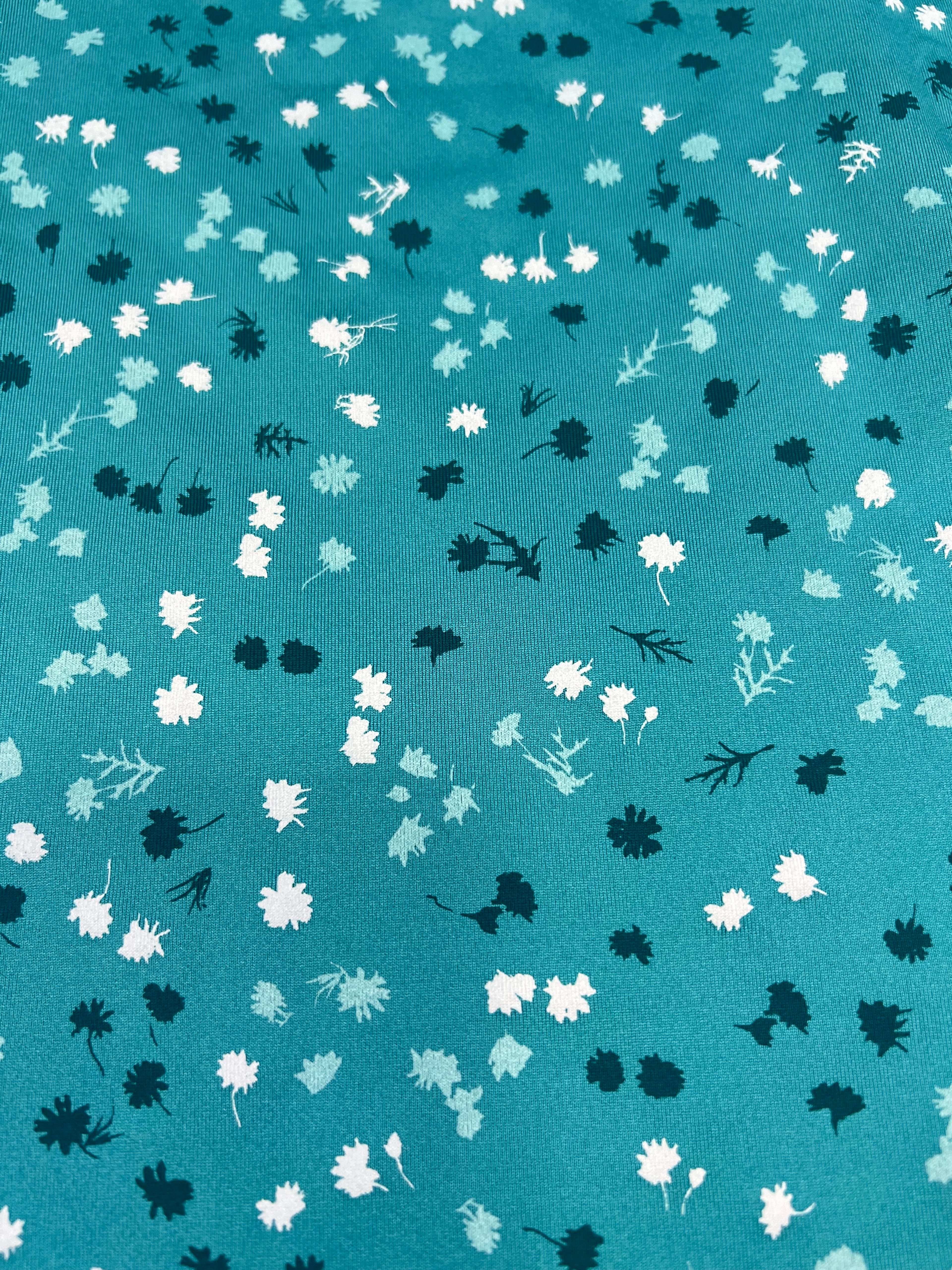 Nike Dri-FIT Tour Men's Floral Print Golf Polo Teal Nebula/Black - size XL - Image 2