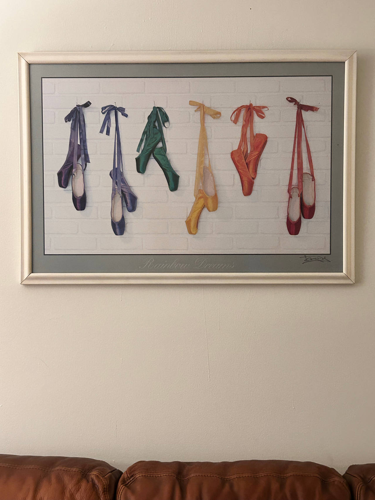 Rainbow Dreams Ballet Shoes Art Print