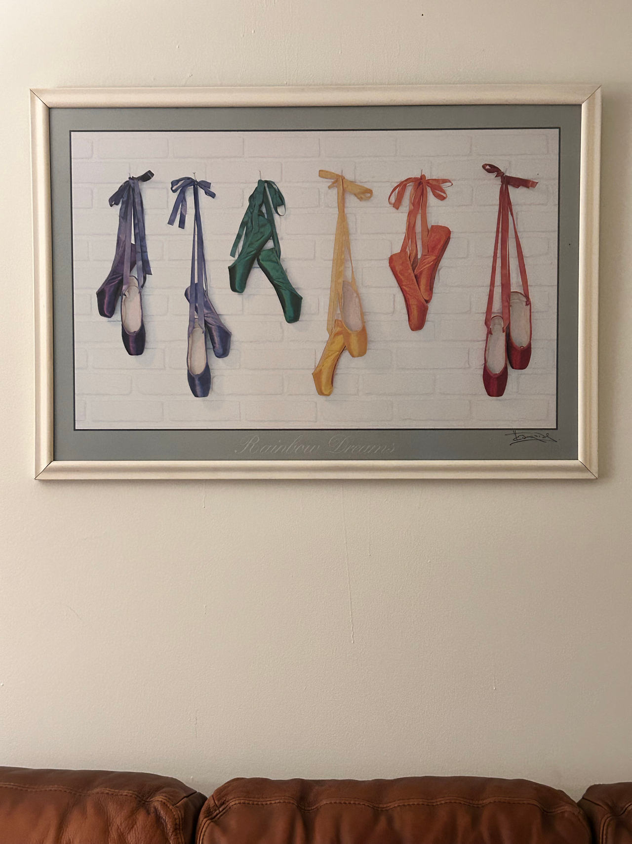 Rainbow Dreams Ballet Shoes Art Print