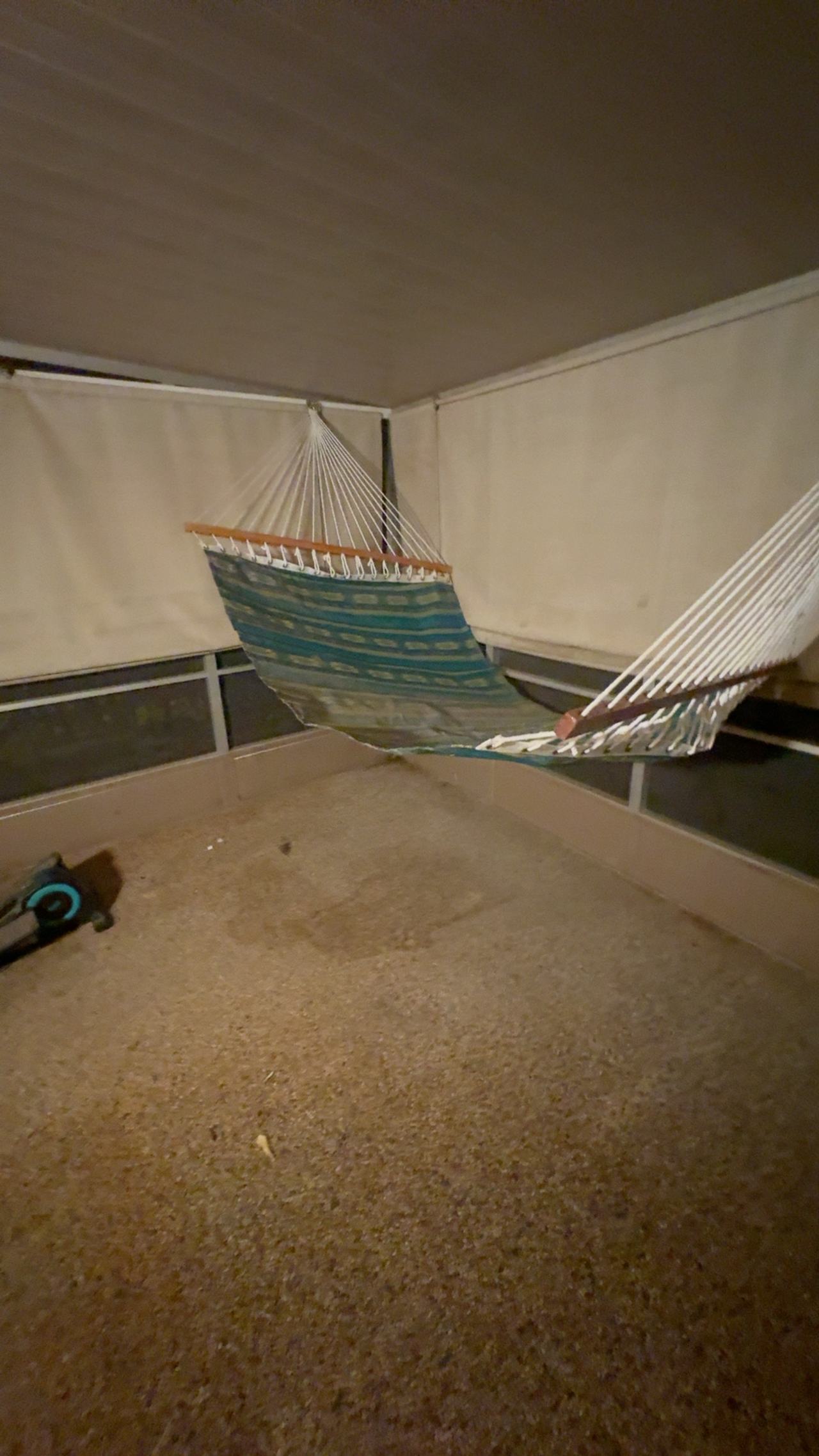 La Siesta Habana Agave Organic Cotton Hammock Chair – Green & Blue Stripe