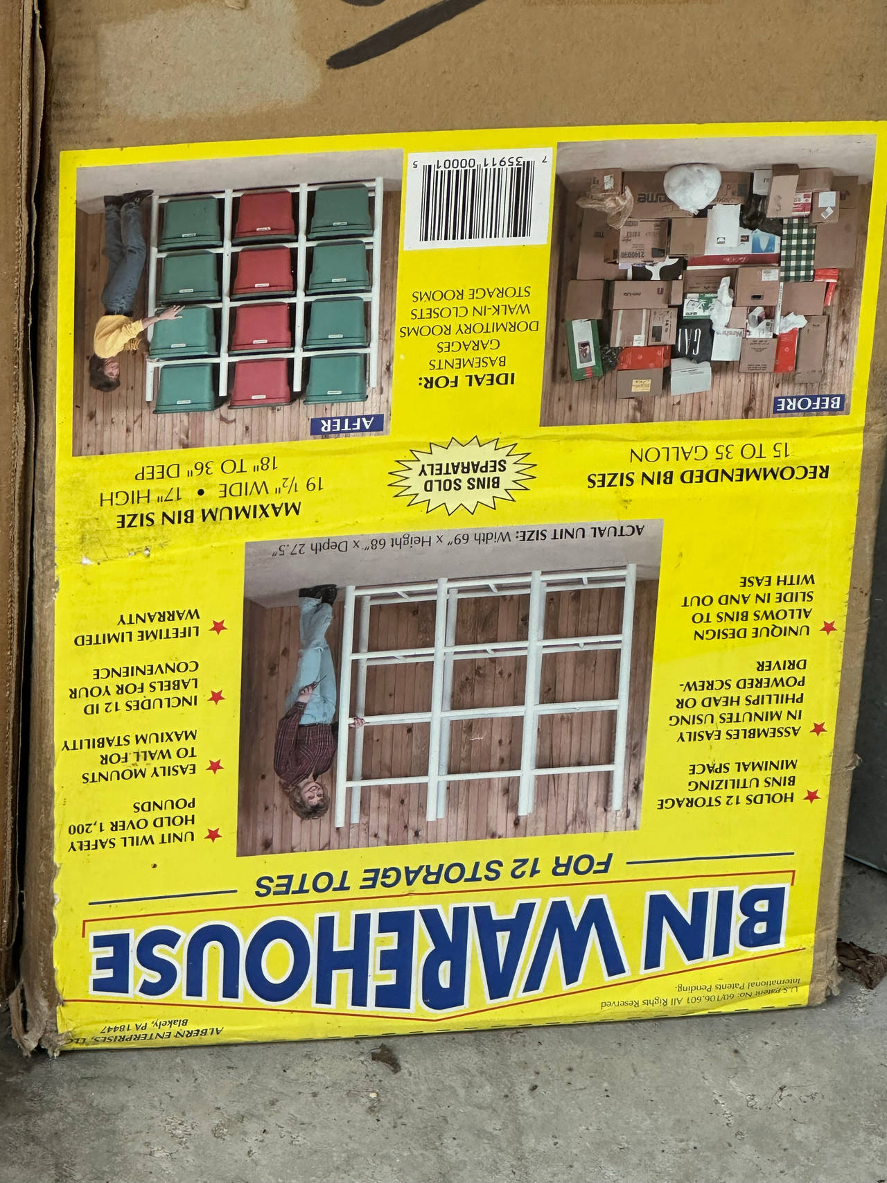 Bin Warehouse Storage System