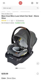 Maxi-Cosi Mico Luxe Infant Car Seat with Extra Base - Image 4