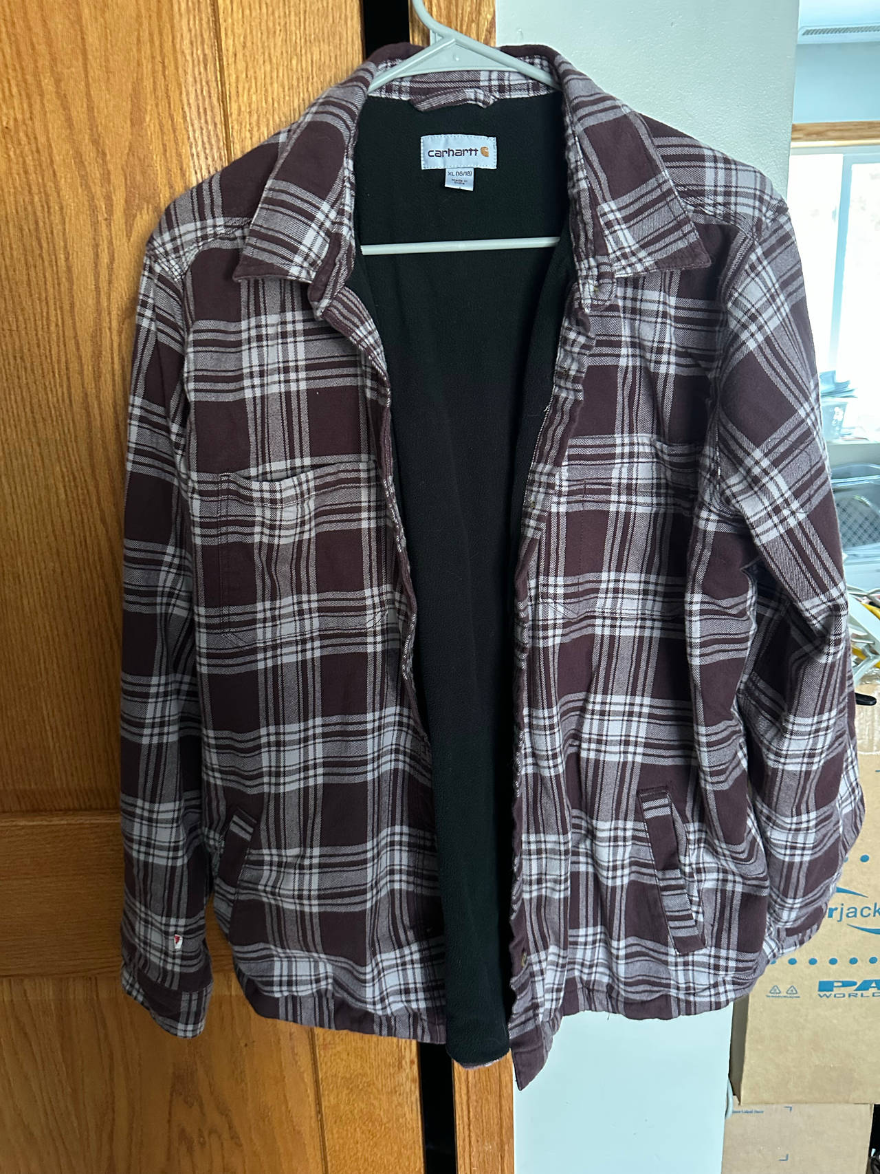 Women's Carhartt Hubbard Fleece Lined Plaid Shirt Jacket