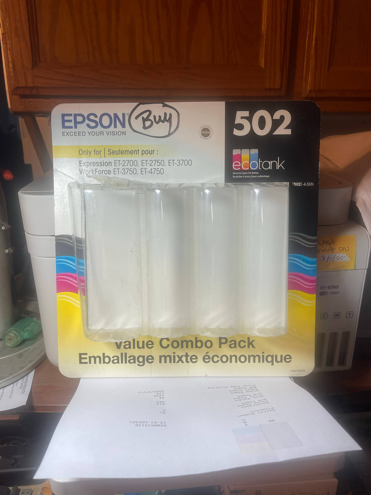 Epson 502 EcoTank Ink Bottles Value Combo Pack