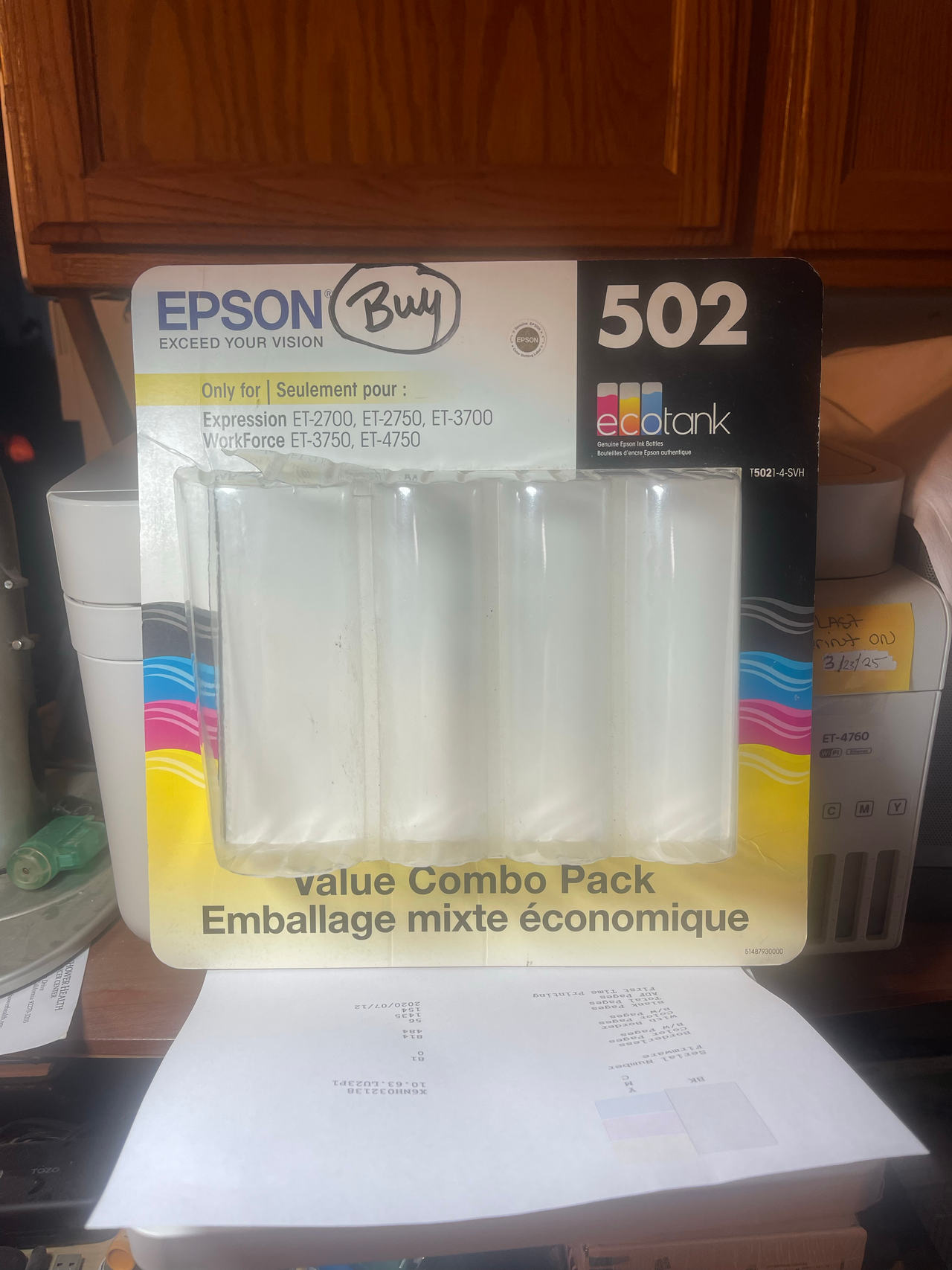 Epson 502 EcoTank Ink Bottles Value Combo Pack