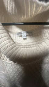 Sandra Darren Cowl Neck Marled Knit Sweater Dress Size XL - Image 2