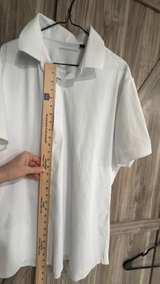 Spaidersilk White Short Sleeve Button Down Shirt XL - Image 4