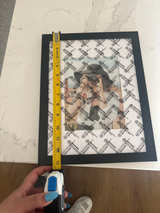 11x14 Black Picture Frame with 8x10 Mat - Image 1