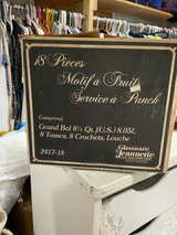 Jeannette Glassware Motif à Fruits Service à Punch Set - Image 1