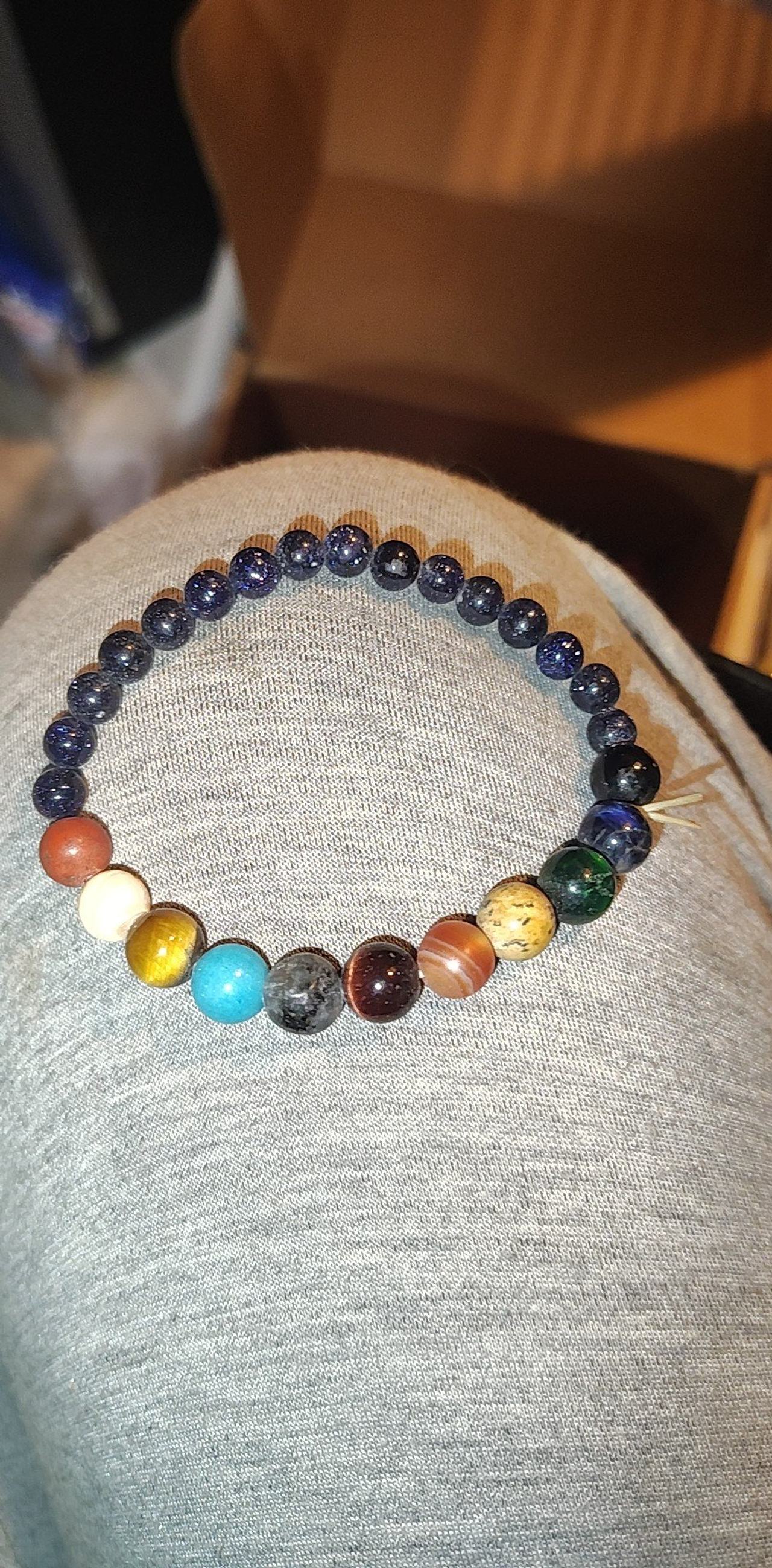 Solar System Planet Stone Bracelet