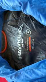 VINTAGE WHISTLER OLYMPICS Hawke & Co. Men's Packable Down Puffer Jacket Sz: XL - Image 5