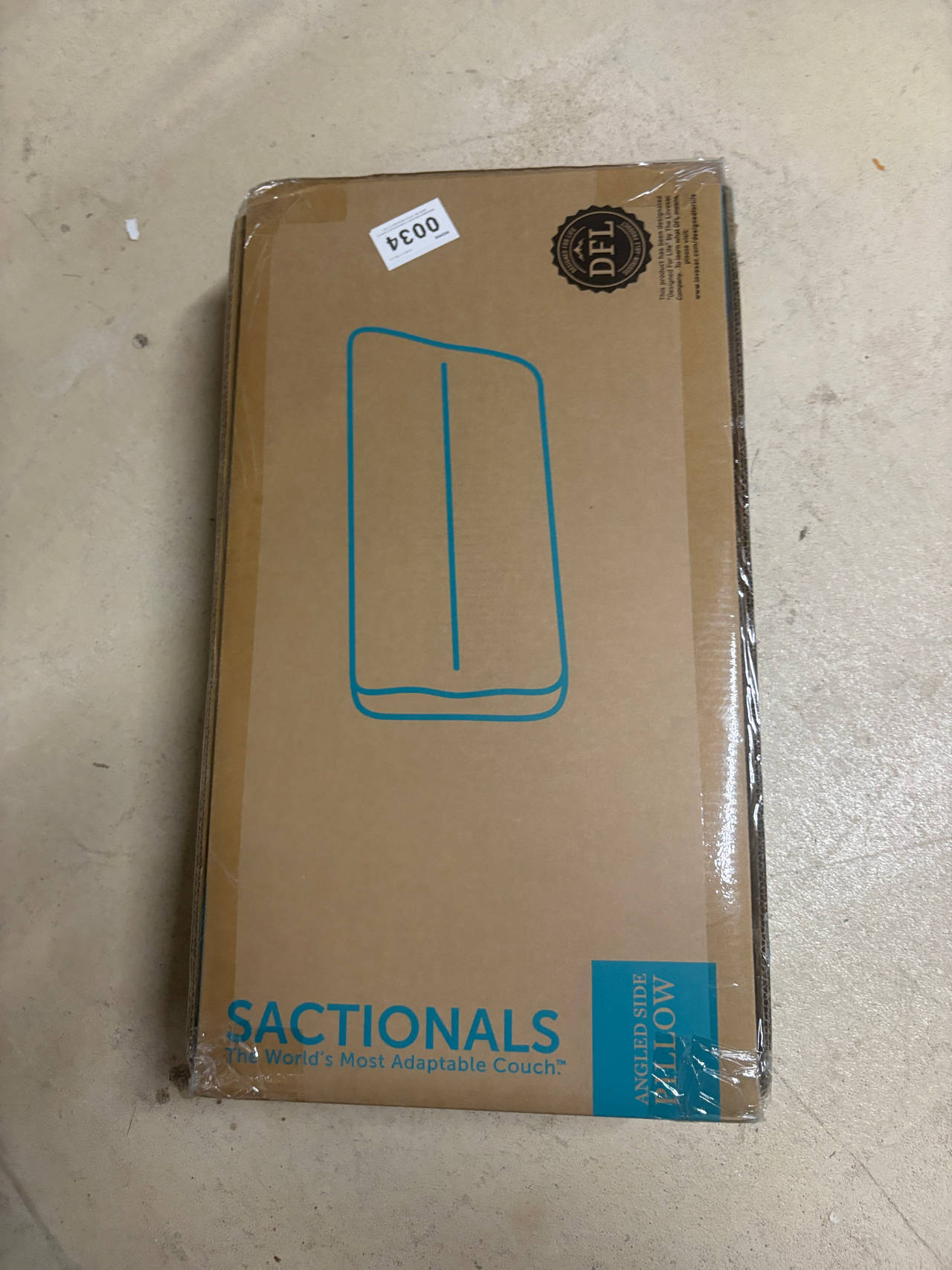 Lovesac Sactionals Angled Side Pillow