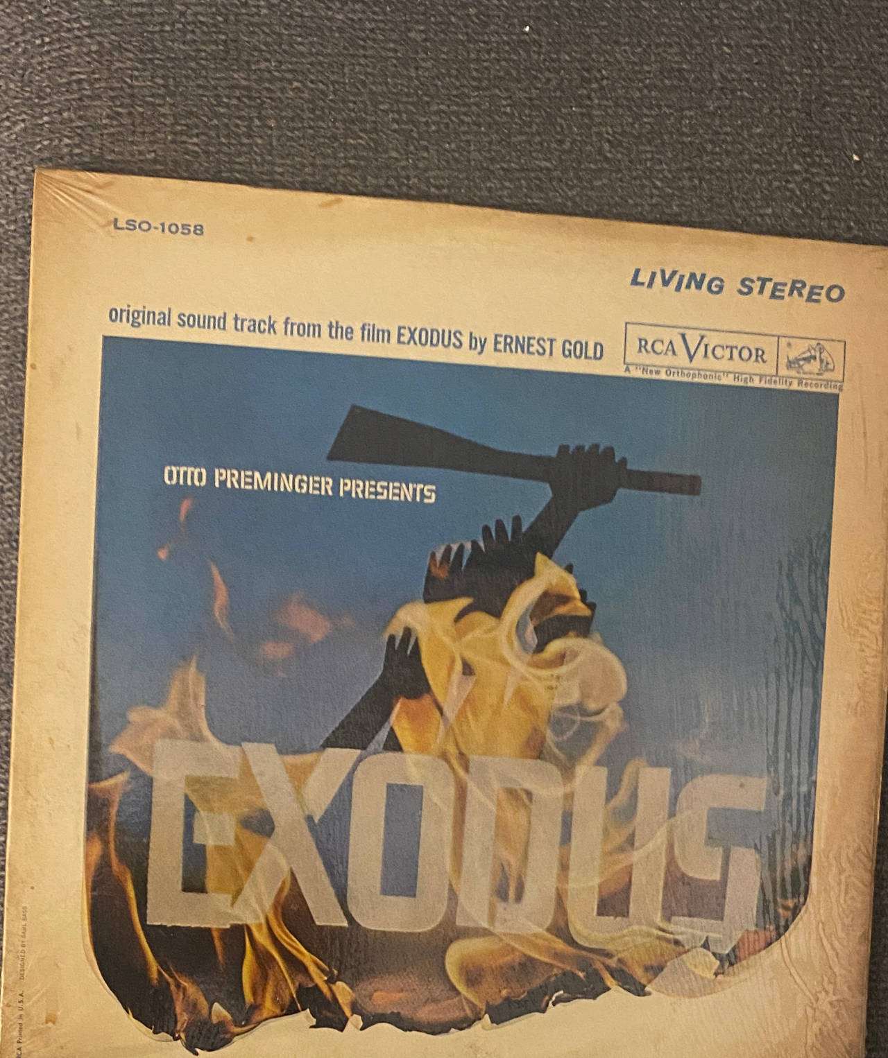 Exodus Original Soundtrack by Ernest Gold (RCA Victor LSO-1058)