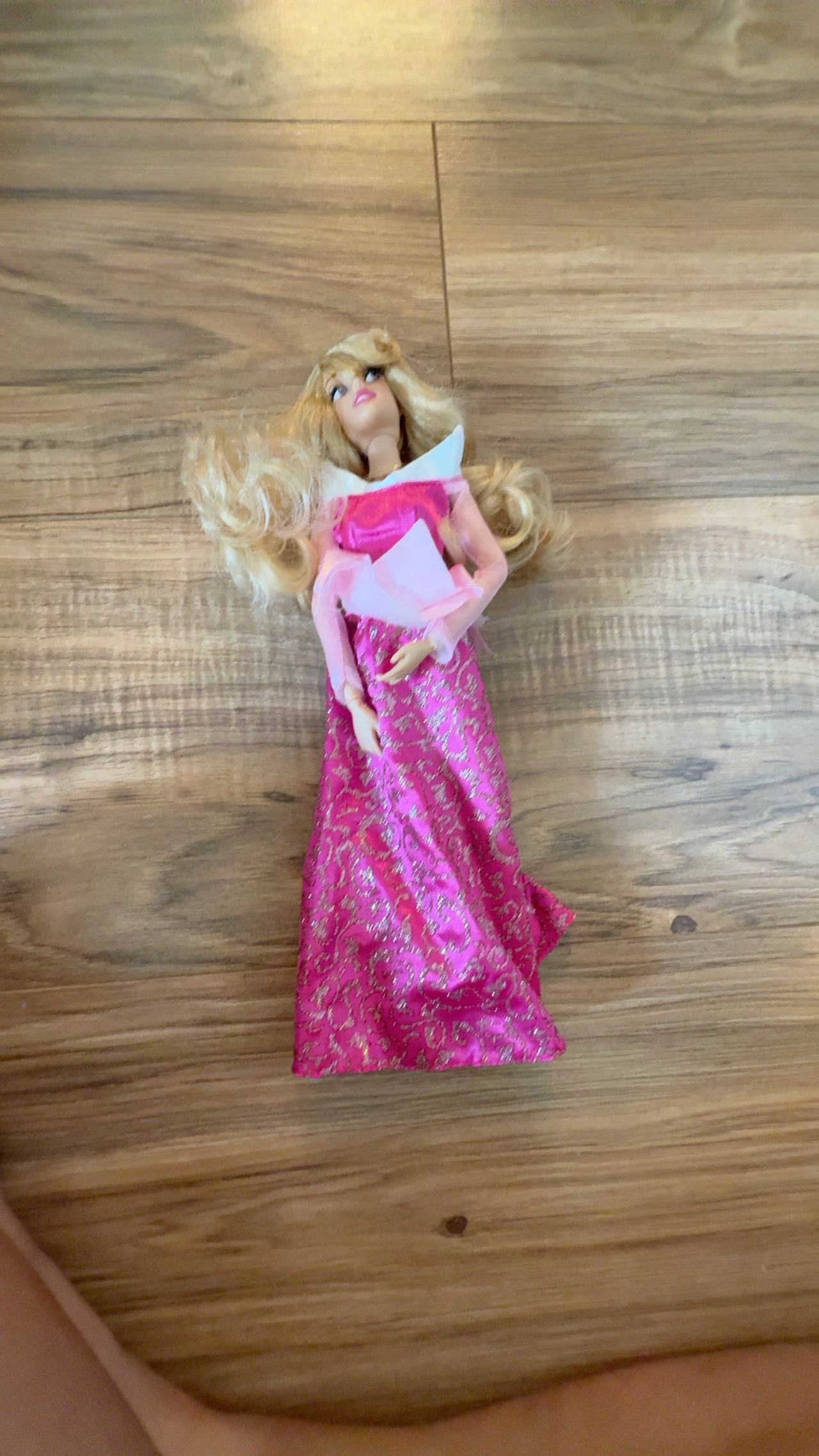 Disney Princess Aurora Doll Pink Swirl Gown