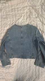 English Factory Collarless Denim Jacket - Image 3