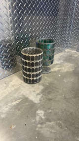 Hexagon Mosaic Glass Vases - Image 3