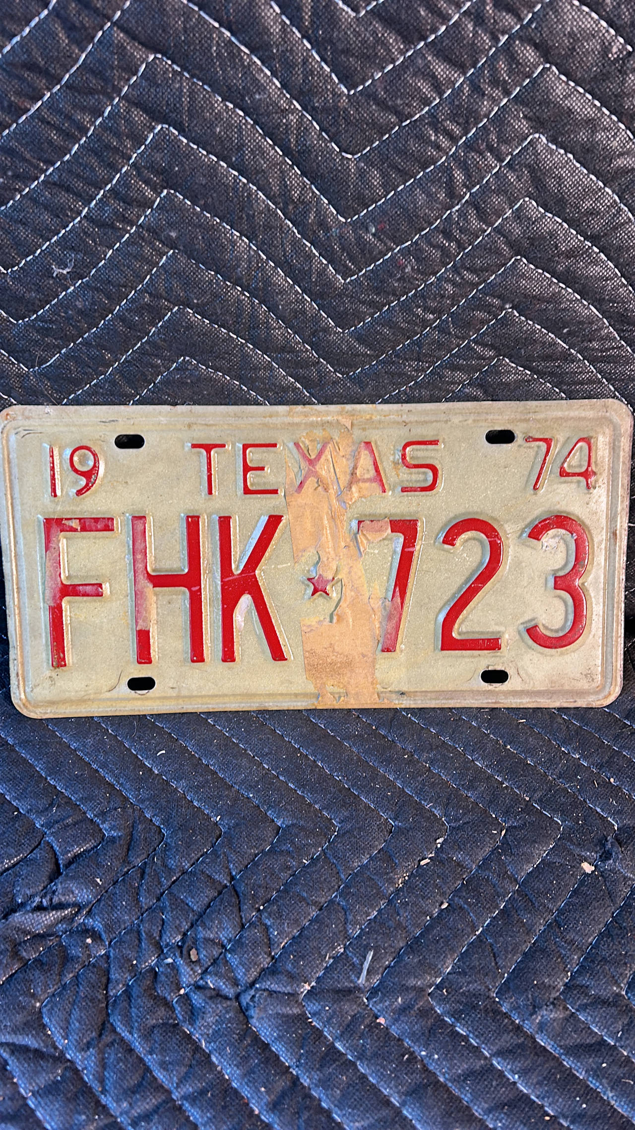 1974 Texas License Plate