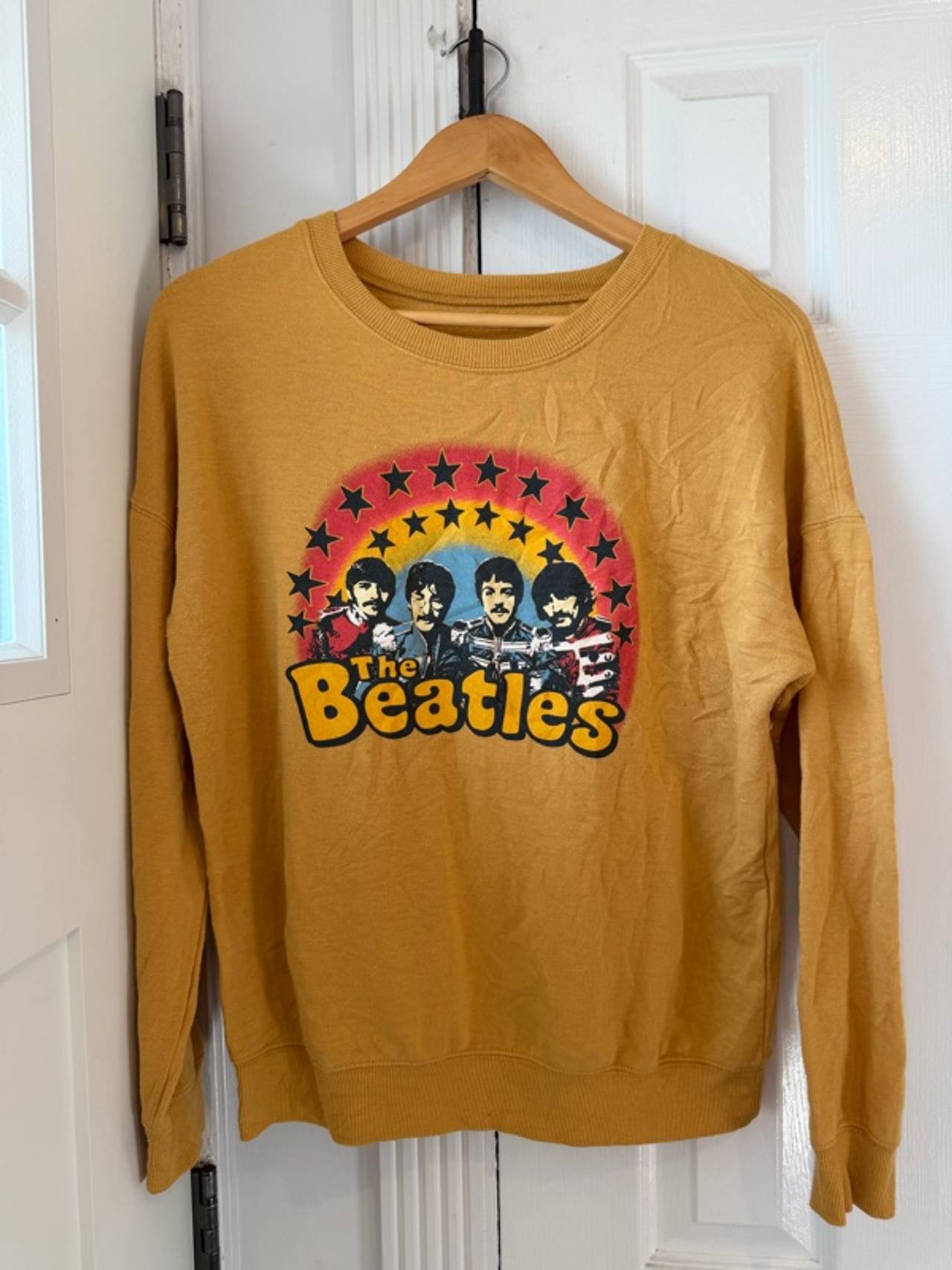 The Beatles Yellow Sweatshirt Preowned Size Small 