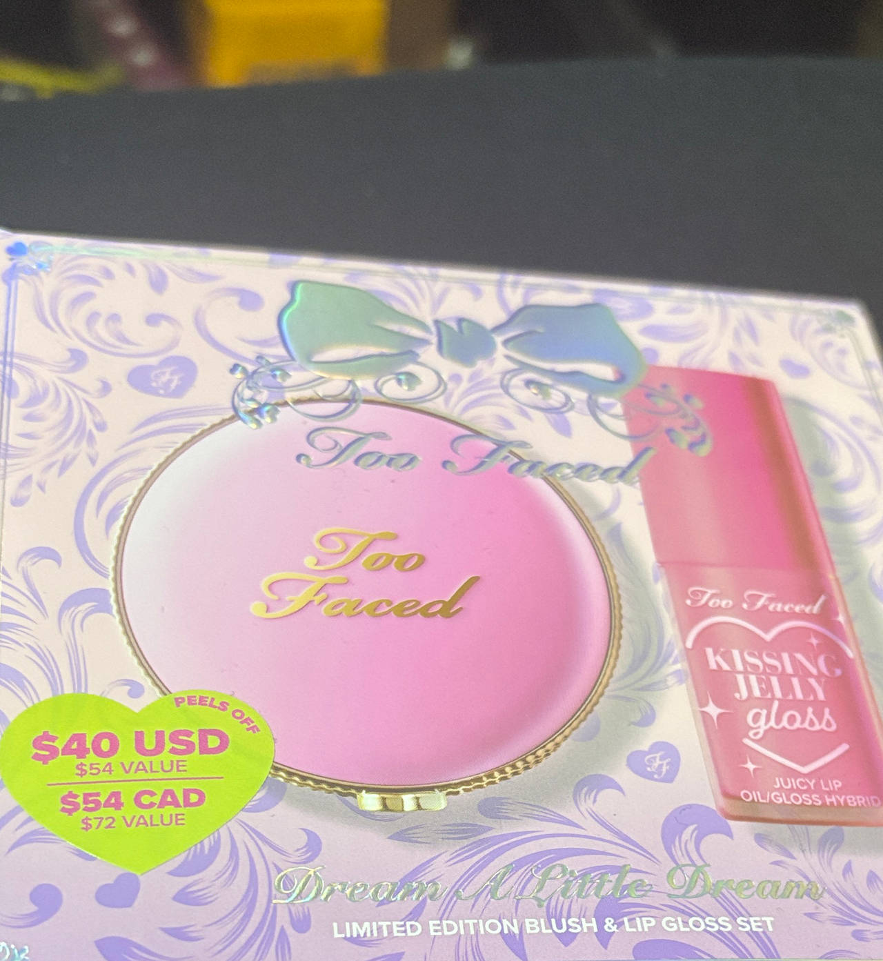 Too Faced Dream A Little Dream Limited Edition Blush & Lip Gloss Set
