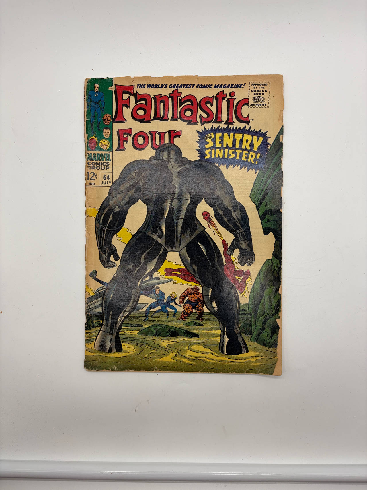 Fantastic Four #64 1st Appearance of Kree Sentry