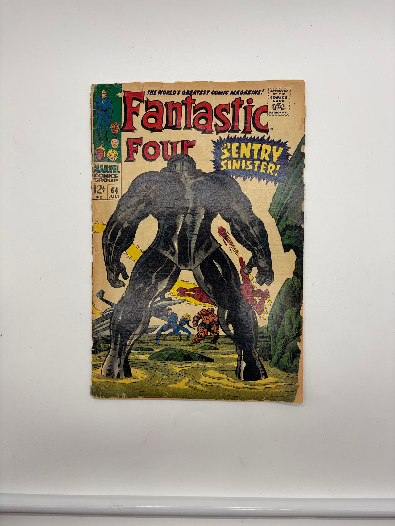 Fantastic Four #64 1st Appearance of Kree Sentry