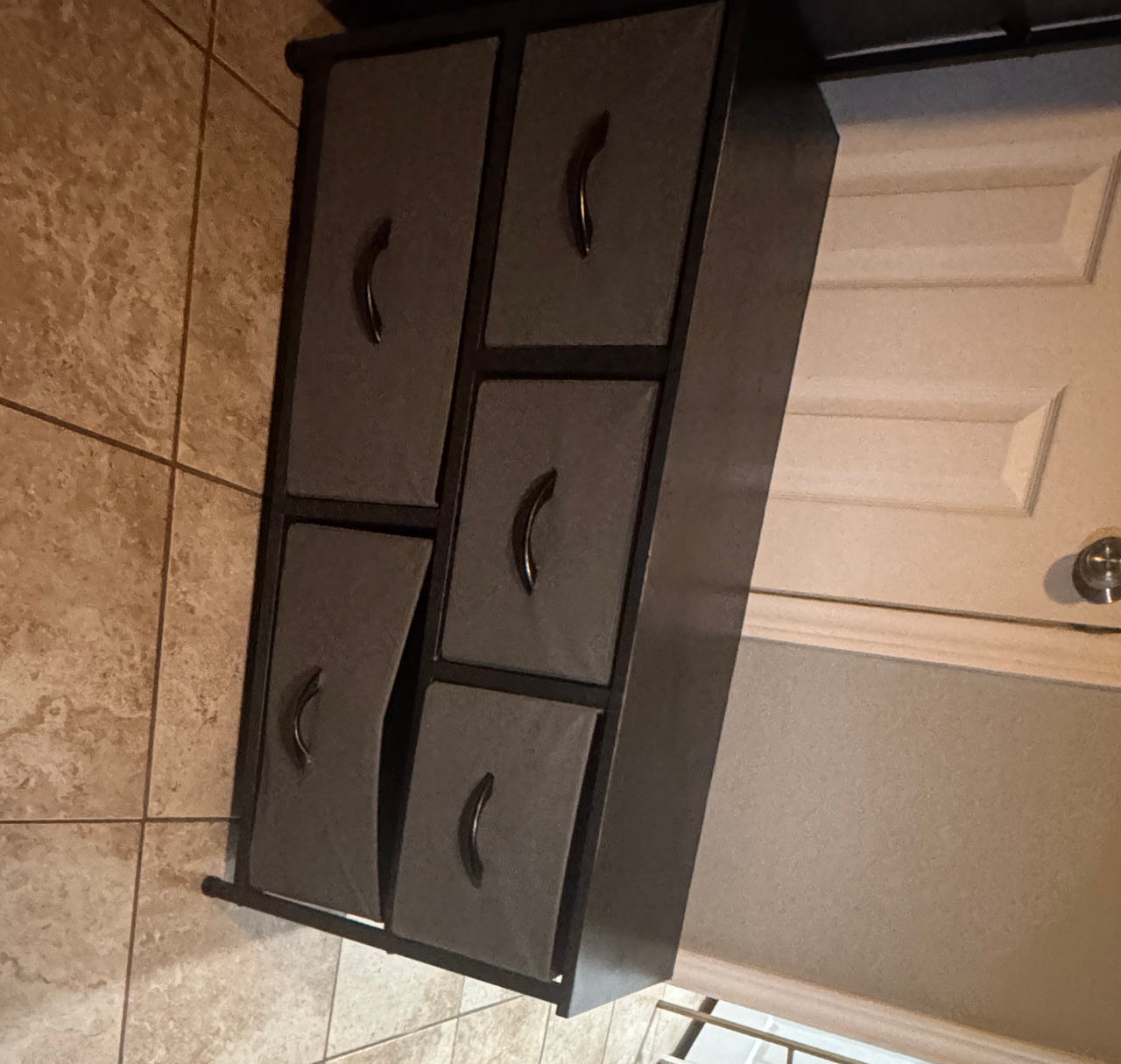 WLIVE 5-Drawer Fabric Dresser Storage Tower