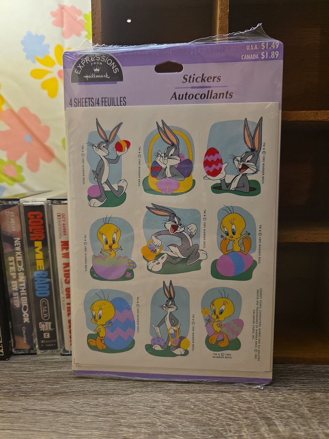Hallmark Expressions Looney Tunes Easter Stickers 4 Sheets