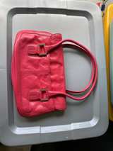 Nordstrom Genuine Leather Pink Satchel Shoulder Bag Colorful Lining - Image 4