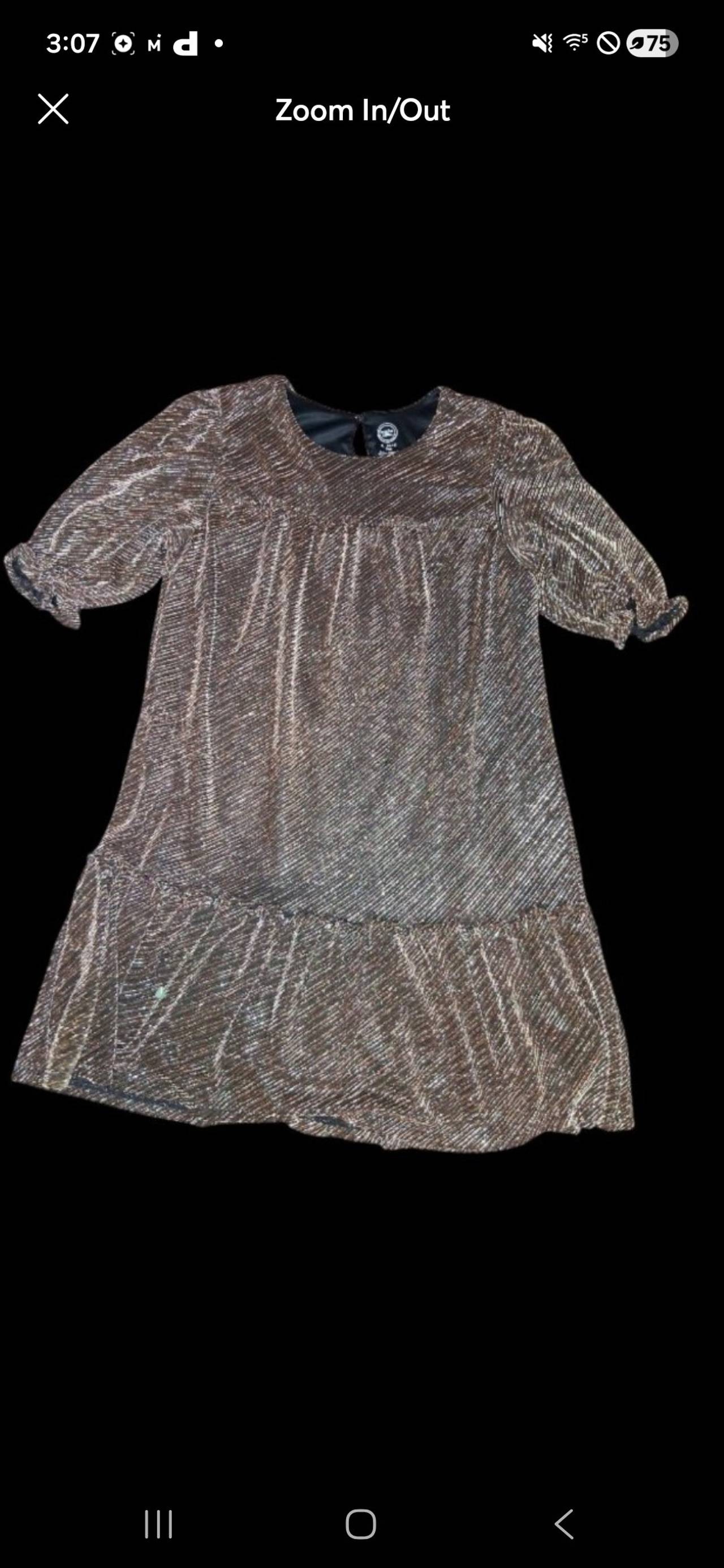 Wonder Nation Girls Shimmer Tiered Dress