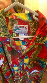 Paradise Found Red Parrot Jungle Hawaiian Shirt XL soft and comfortable - Image 3