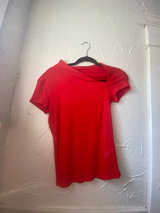 Zara Red Short Sleeve Top - Image 1
