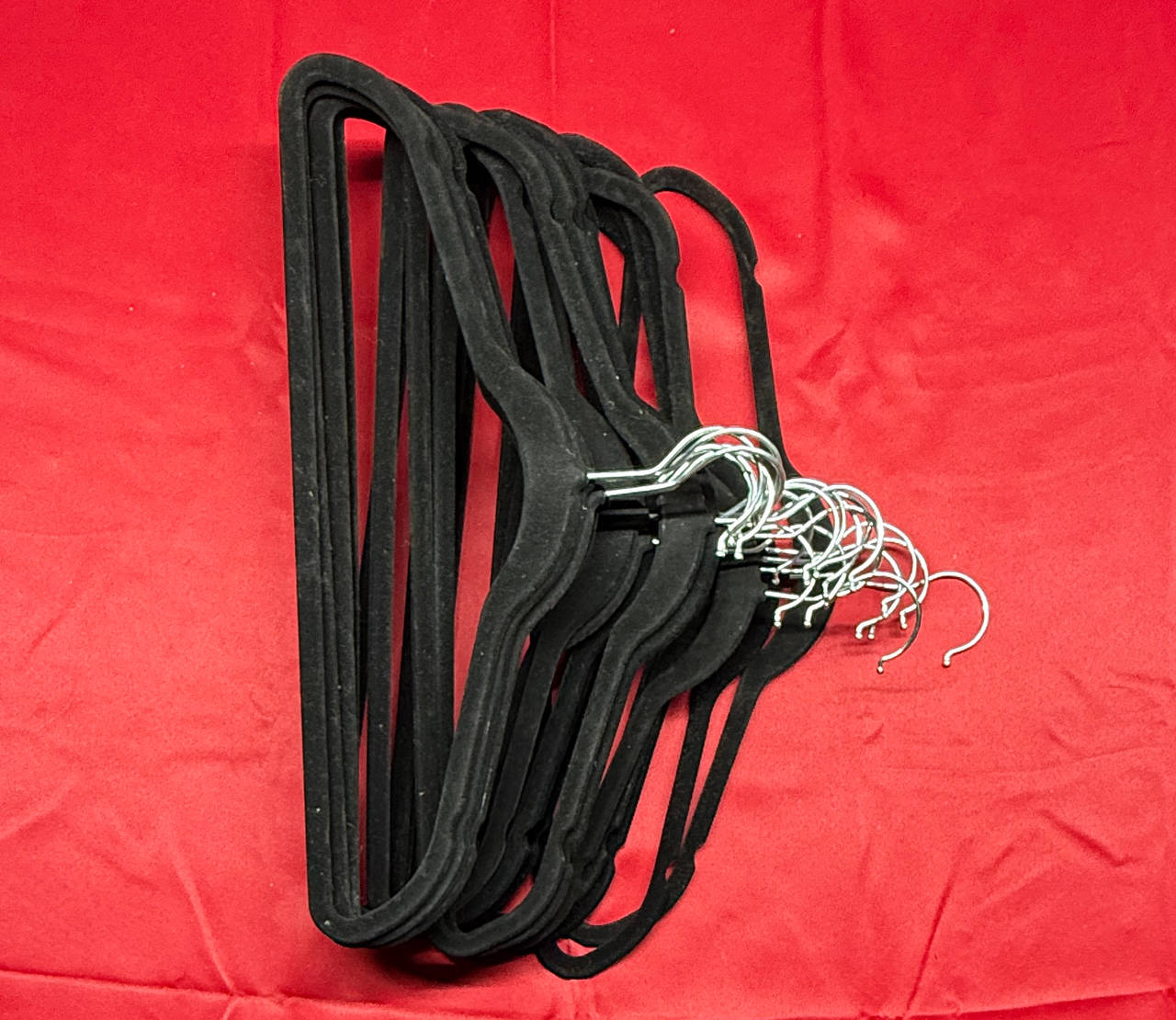 Black Velvet Non-Slip Clothes Hangers