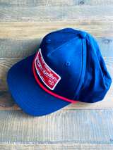 Morgan Wallen Snapback Rope Hat Navy Blue Red - Image 6