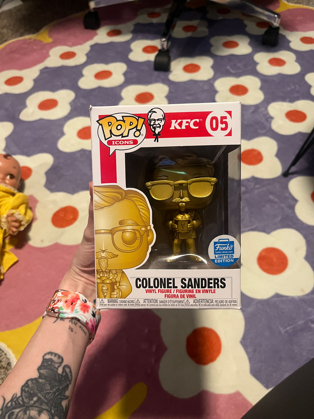 Funko Pop! Icons: KFC - Colonel Sanders (Gold) Limited Edition #05