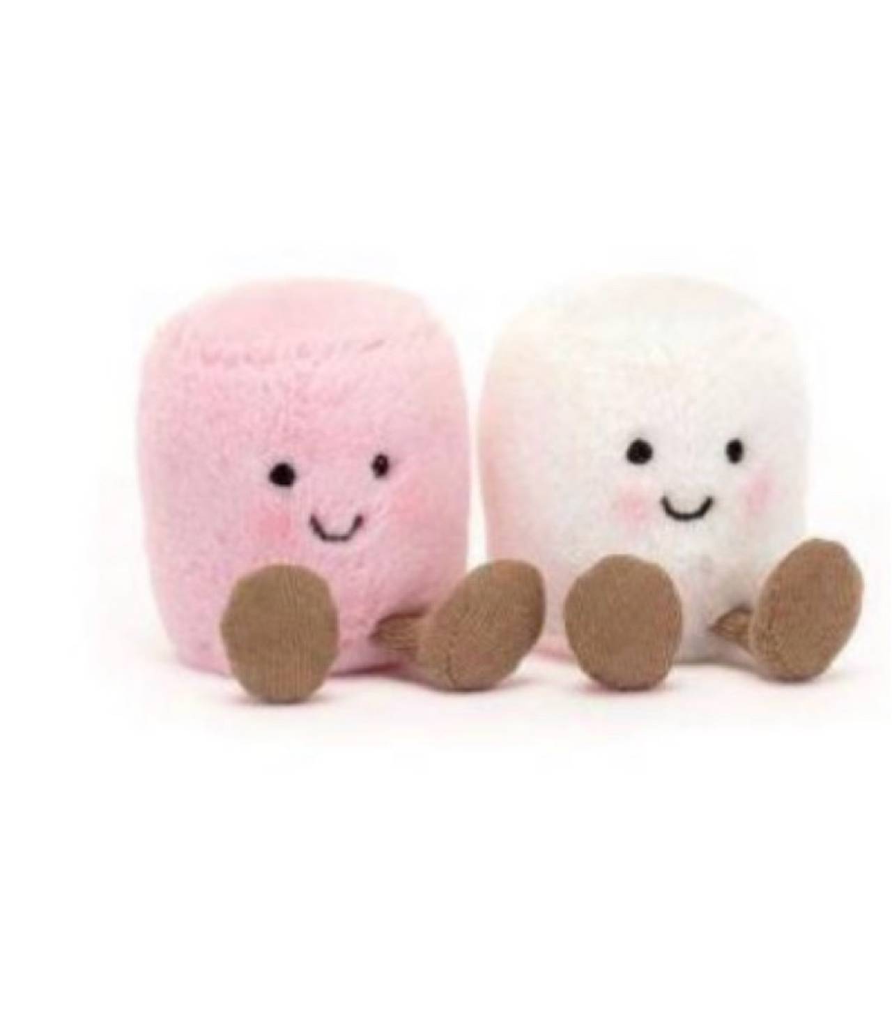 Jellycat Amuseables Pink & White Marshmallows Plush Toy