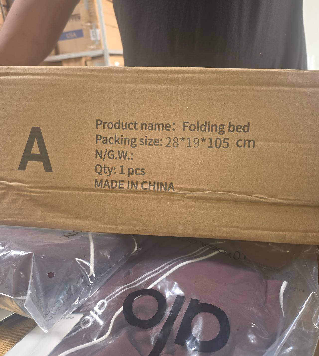 Folding Camping Cot with Mattress Pad