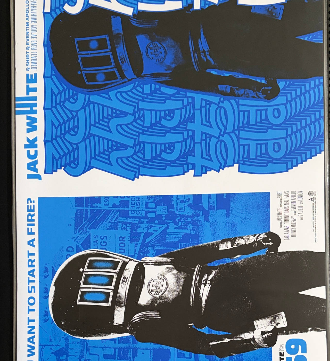 Jack White London Eventim Apollo 2018 Concert Poster