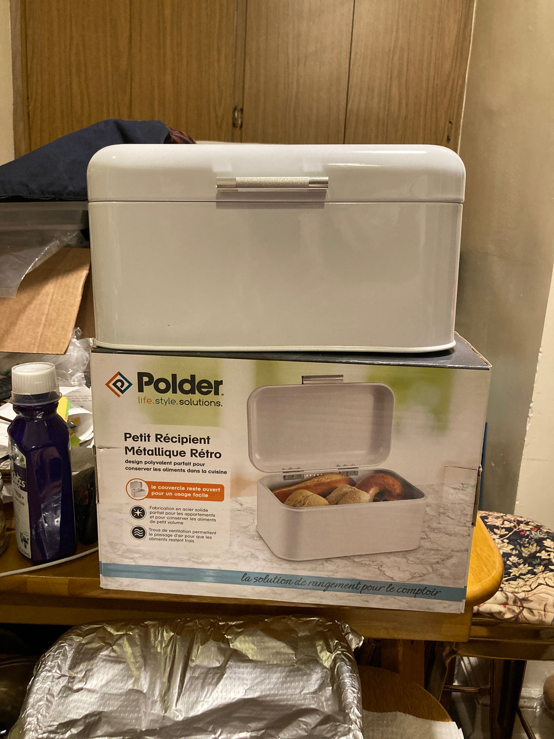 Polder Retro Metal Bread Box