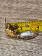Givenchy Vintage 4G Logo Two-Tone Drop single clip on earring. - Image 3