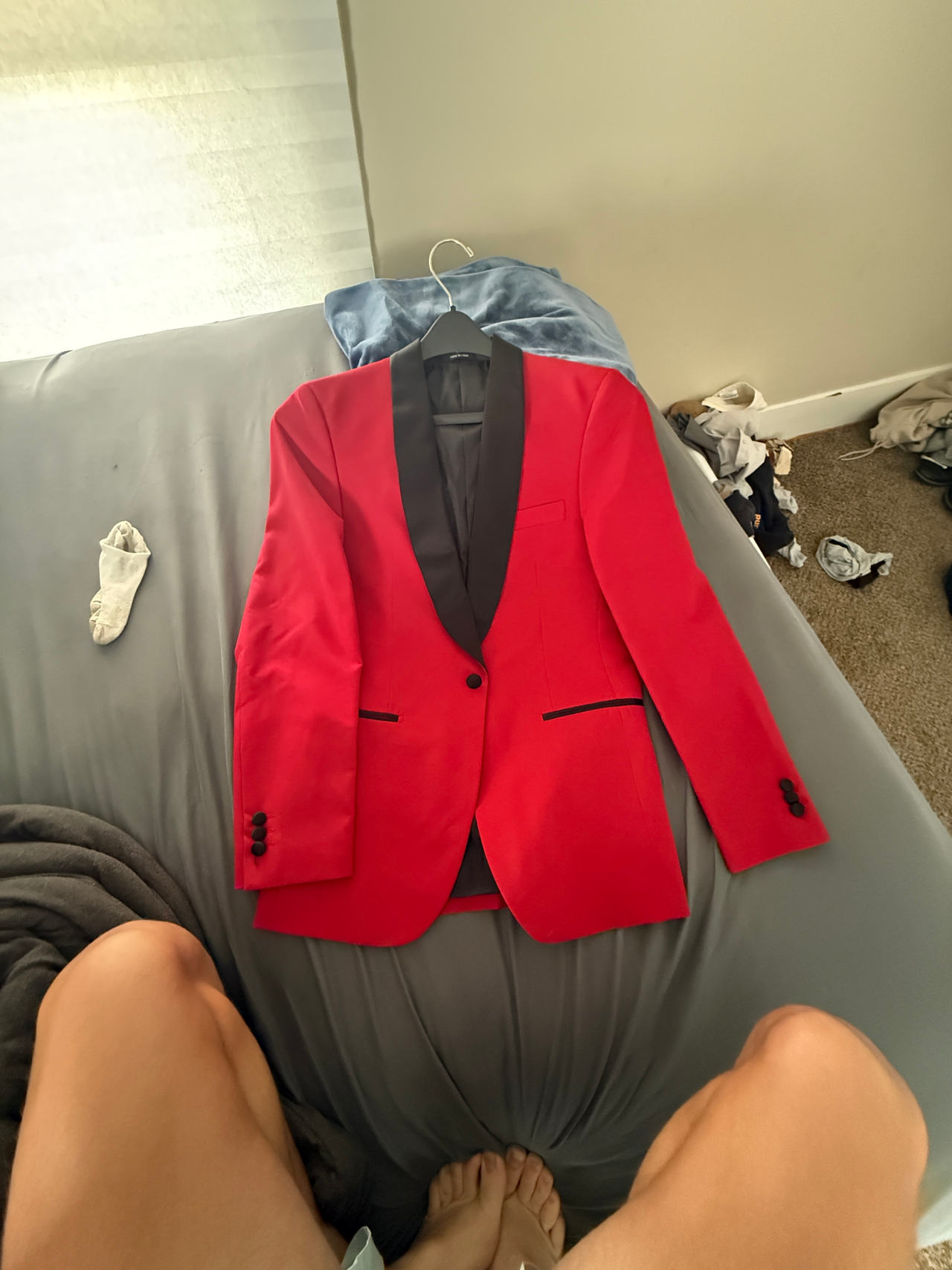 Men's Red Tuxedo Jacket