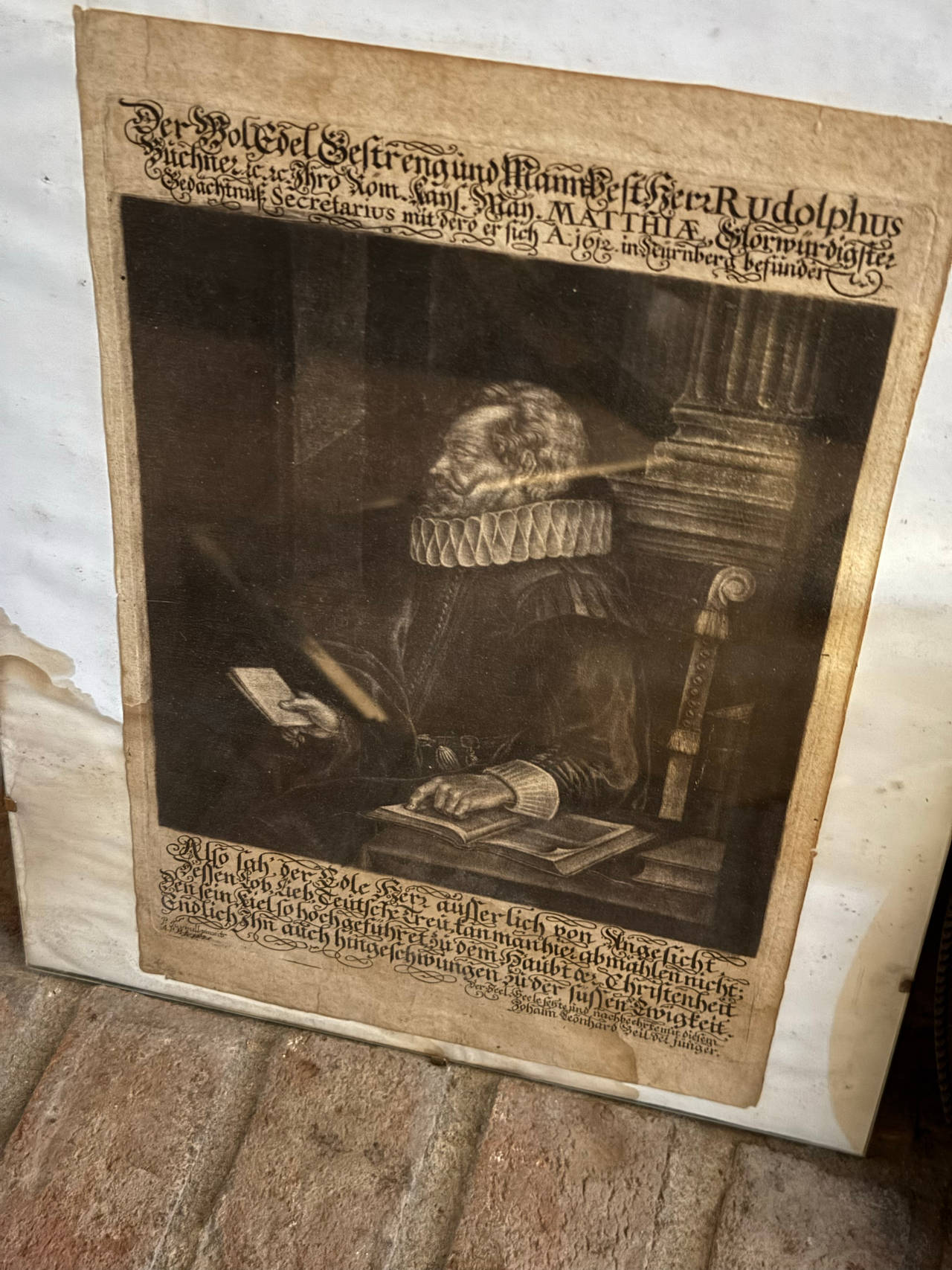Portrait of Rudolphus Buchner by Johann Leonhard Beil the Younger