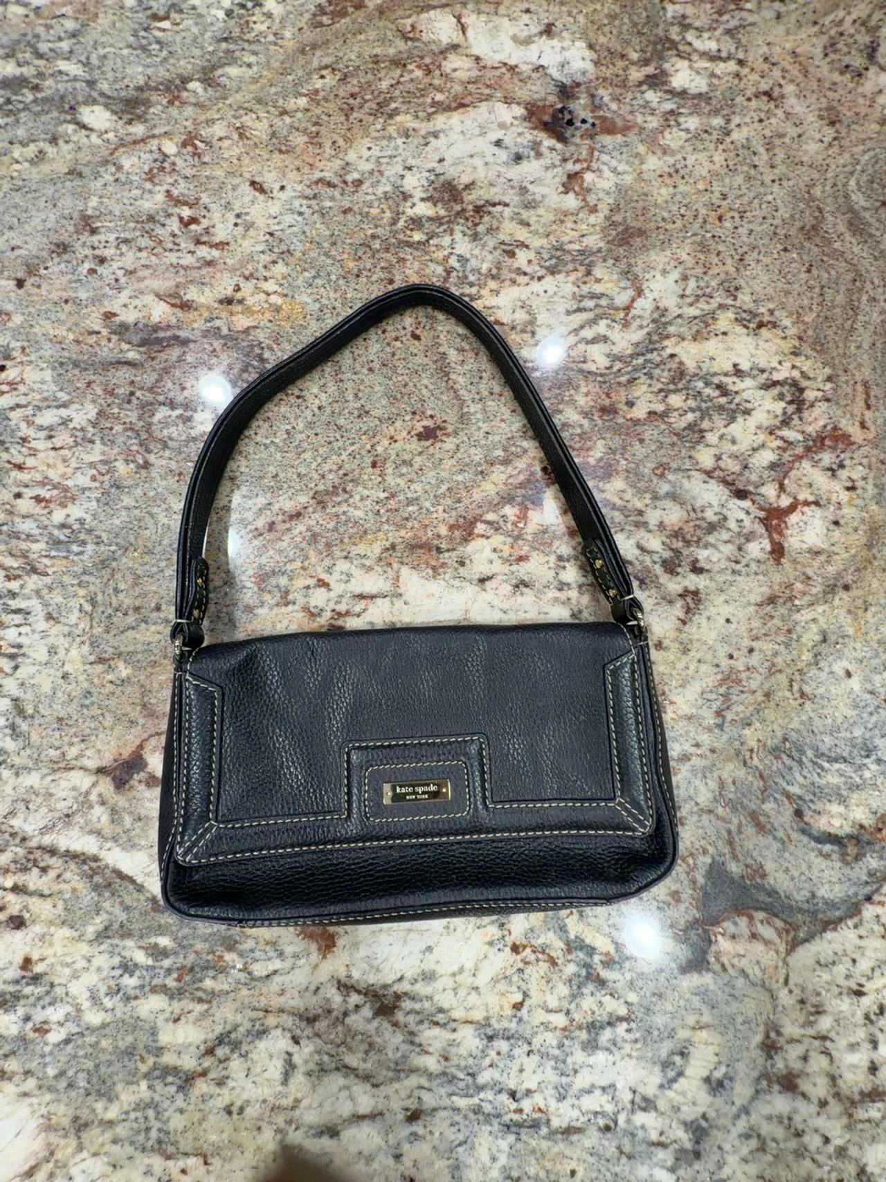 Kate Spade Andover Black Flap Hobo Shoulder Bag