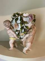 Porcelain Cherub Planter - Image 4